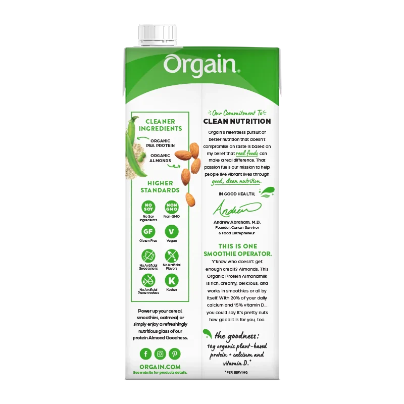 Organic Protein? Almond Milk - Unsweetened Vanilla