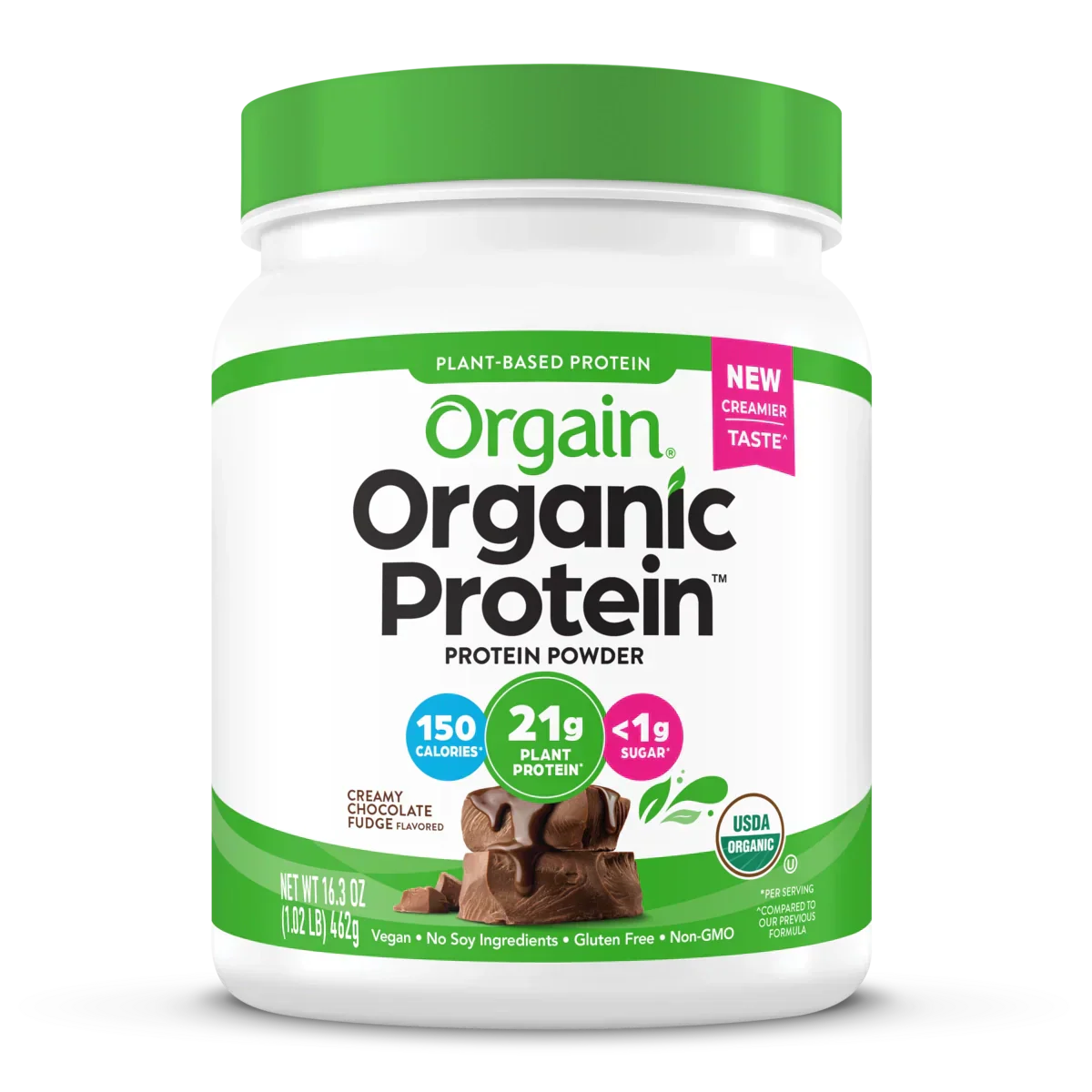 Organic Protein? Plant Based Protein Powder - Creamy Chocolate Fudge