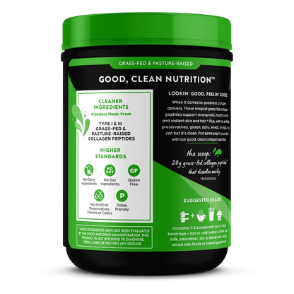 Grass Fed Pasture Raised Collagen Peptides - Unflavored