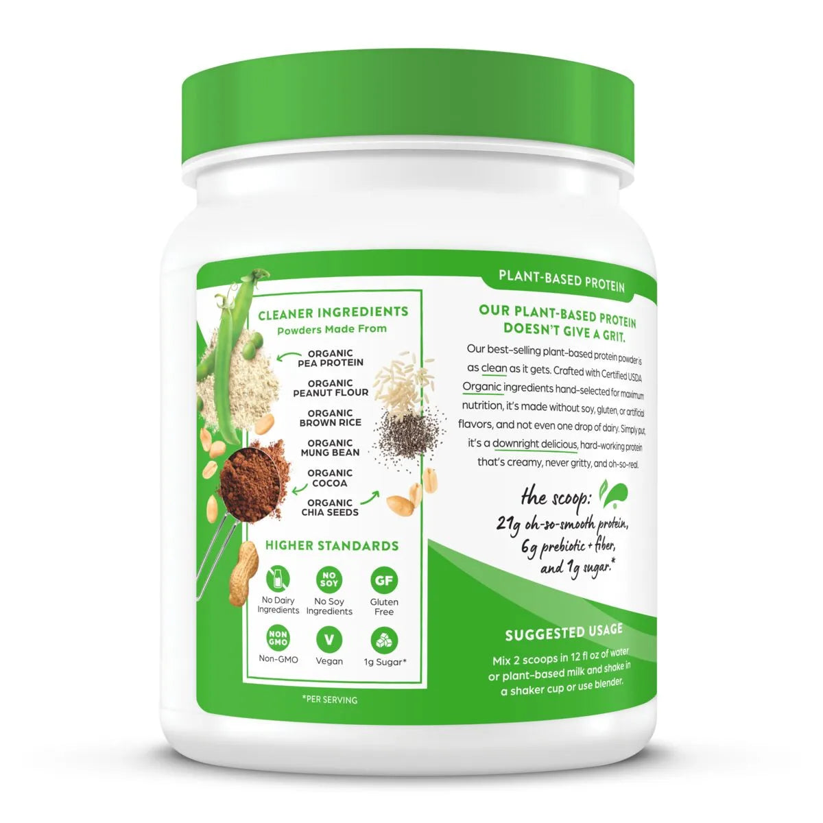 Organic Protein? Plant Based Protein Powder - Chocolate Peanut Butter