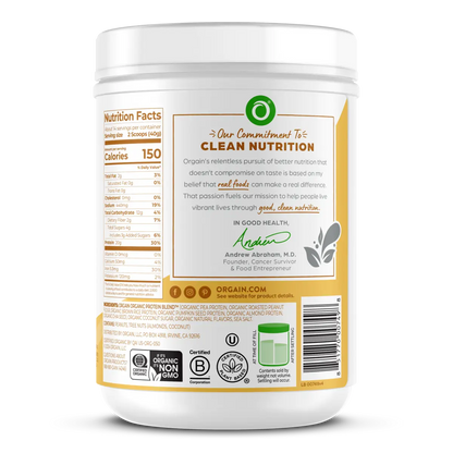 Simple Organic Plant-Based Protein Powder - Peanut Butter