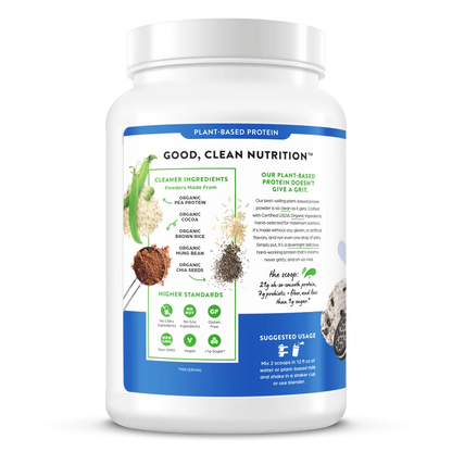 Organic Protein? Plant Based Protein Powder - Cookies 'n Cream