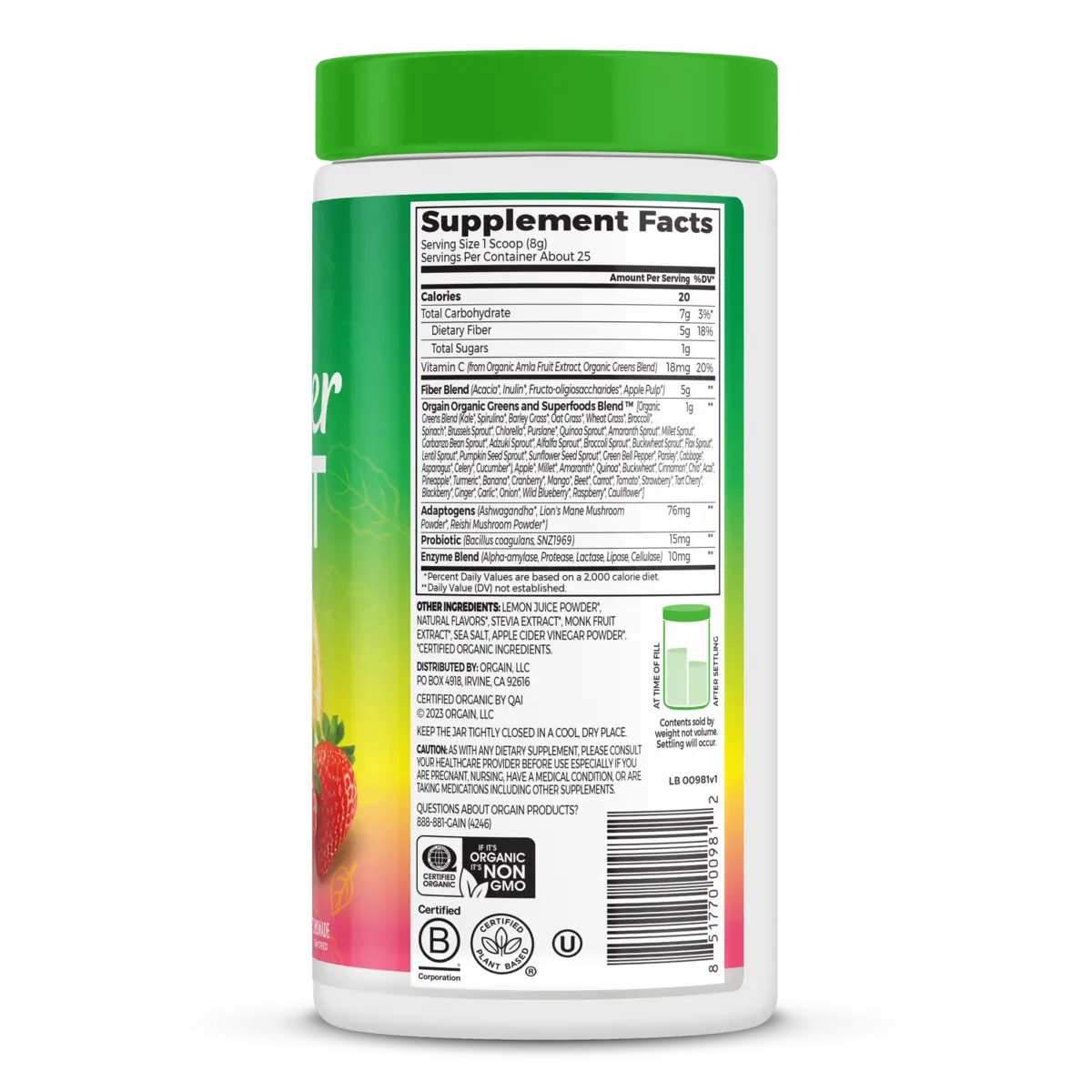 Wonder Gut Powder - Strawberry Lemonade